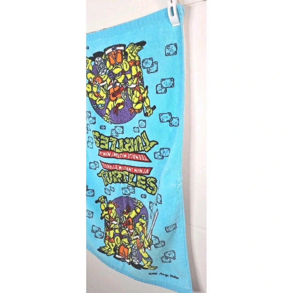 Vintage 1990 Mirage Studios Teenage Mutant Ninja Turtles‎ TMNT Hand Towel 26x16